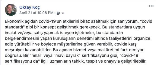 COVID-19 SERTİFİKASI MÜMKÜN MÜ? EVETSE, NASIL?*